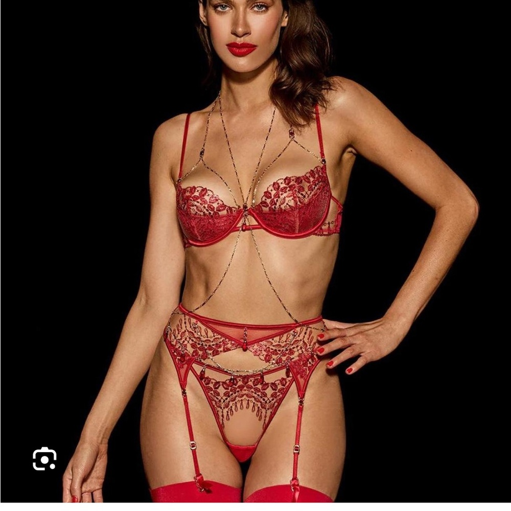 Honey birdette Ruby bra push up UK 36F US 36G